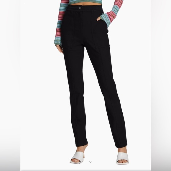 Derek Lam 10 Crosby Noor Seamed High-Waist Pants - Picture 3 of 14